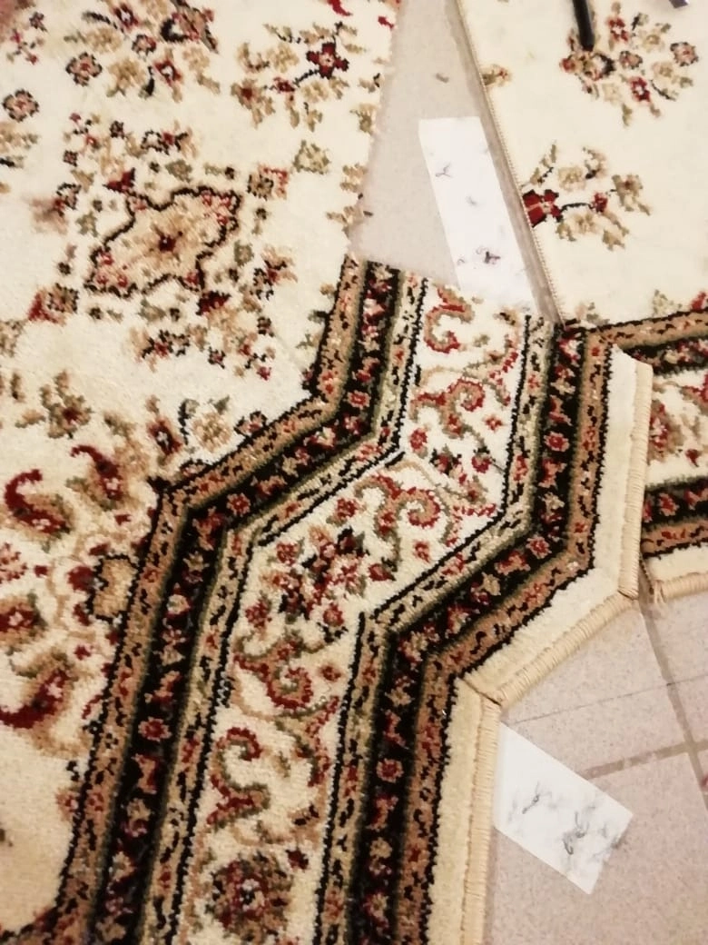 Укладка дорожки и установка ковродержателей в санатории Дубрава 2