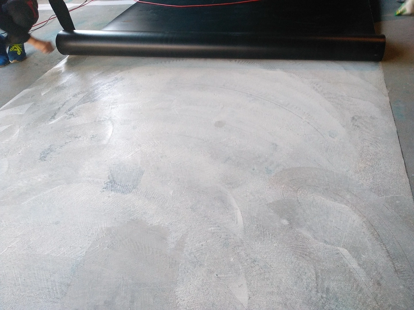 Укладка линолеума  в ресторане 