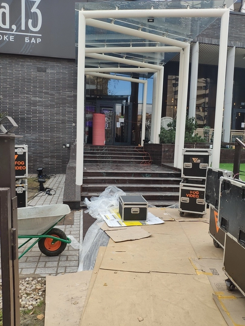 Укладка в ресторане 