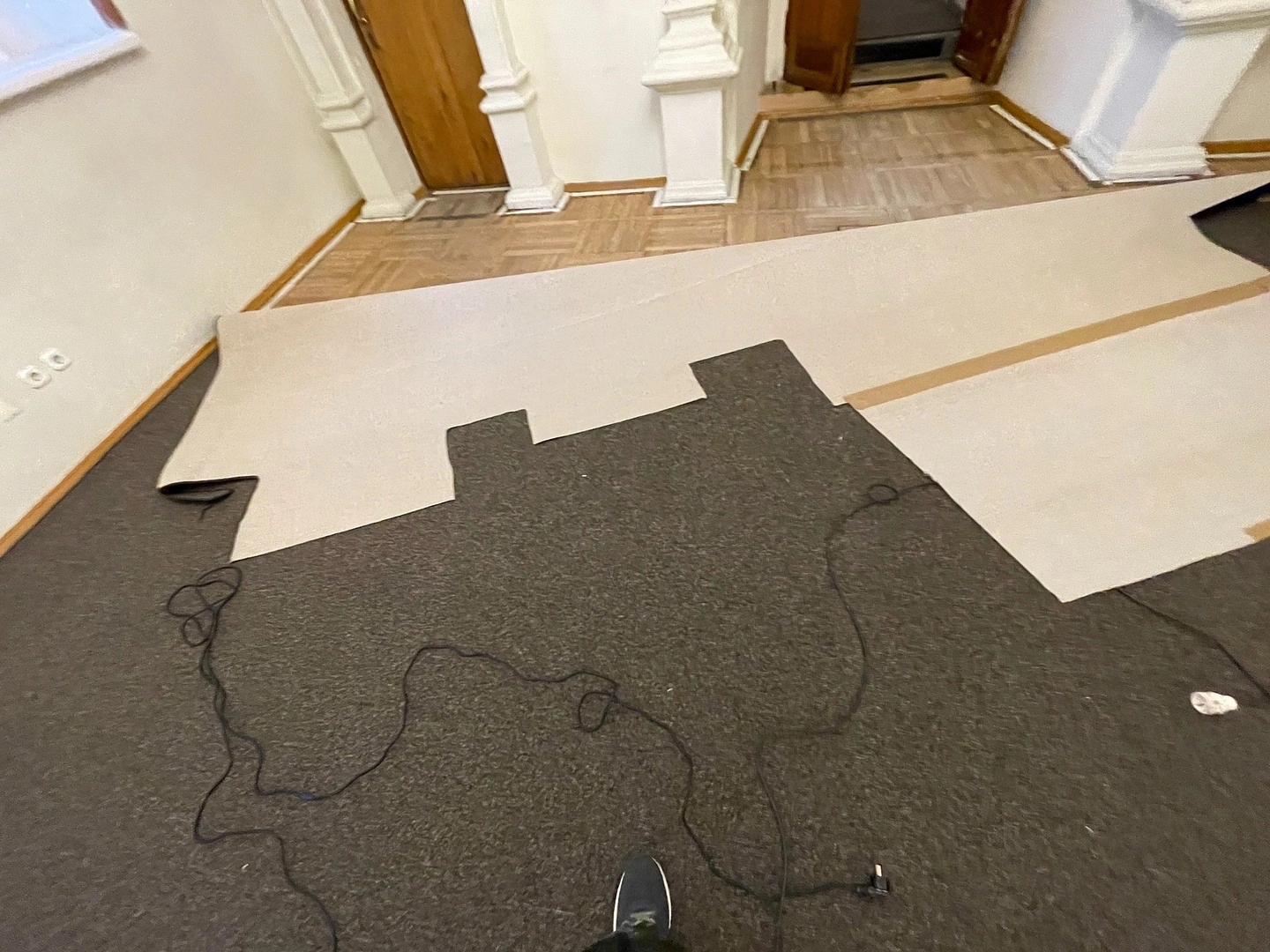 Укладка ковролина в Музее Патриаршие Палаты 4