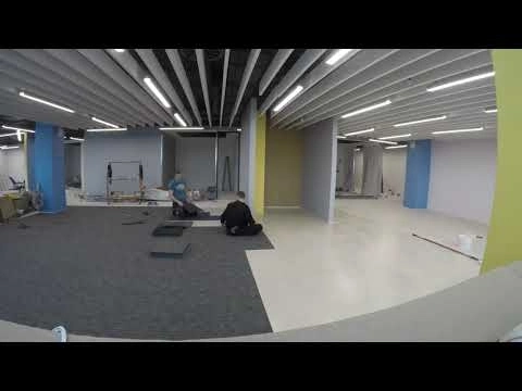 Укладка ковровой плитки в ГНИВЦ