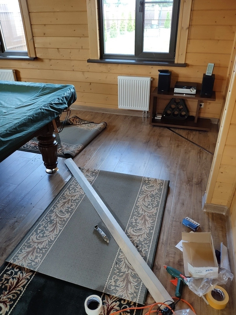 Укладка в коттедже КП 