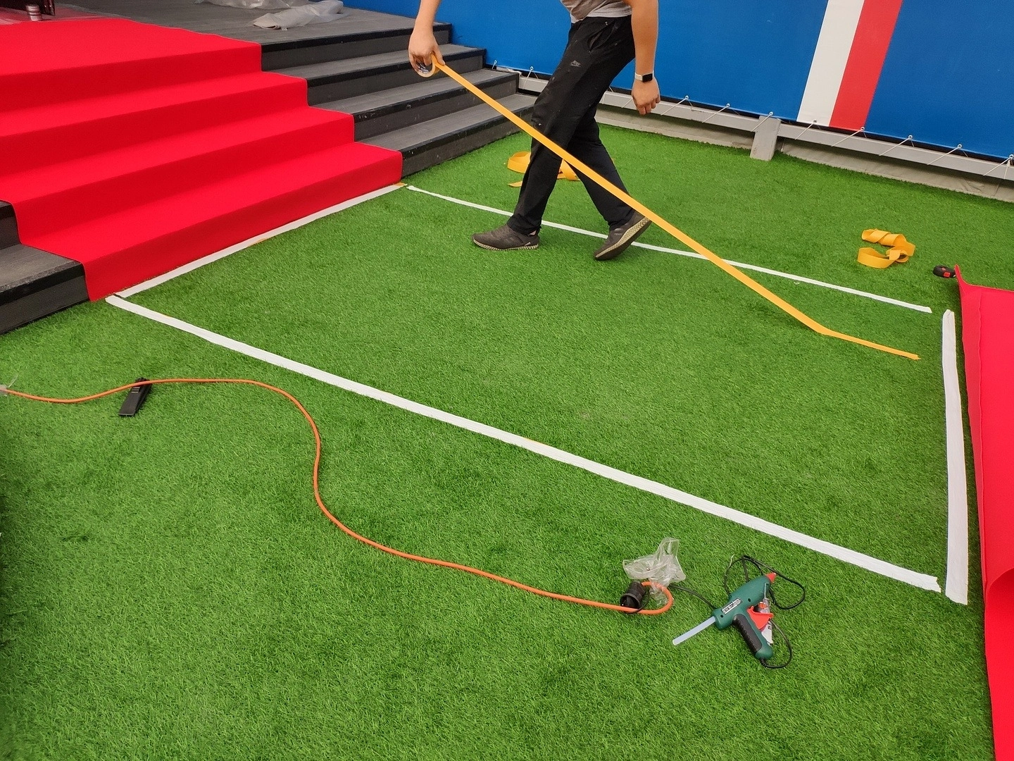 Укладка дорожки для Paris  Saint-Germain Academy Russia 4