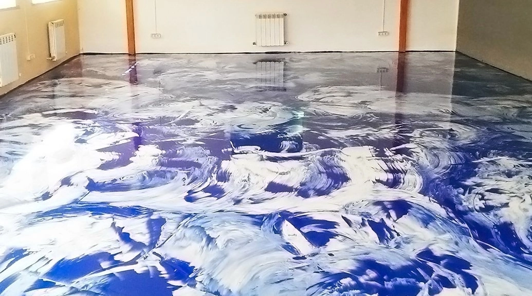 Монтаж эпоксидного наливного пола