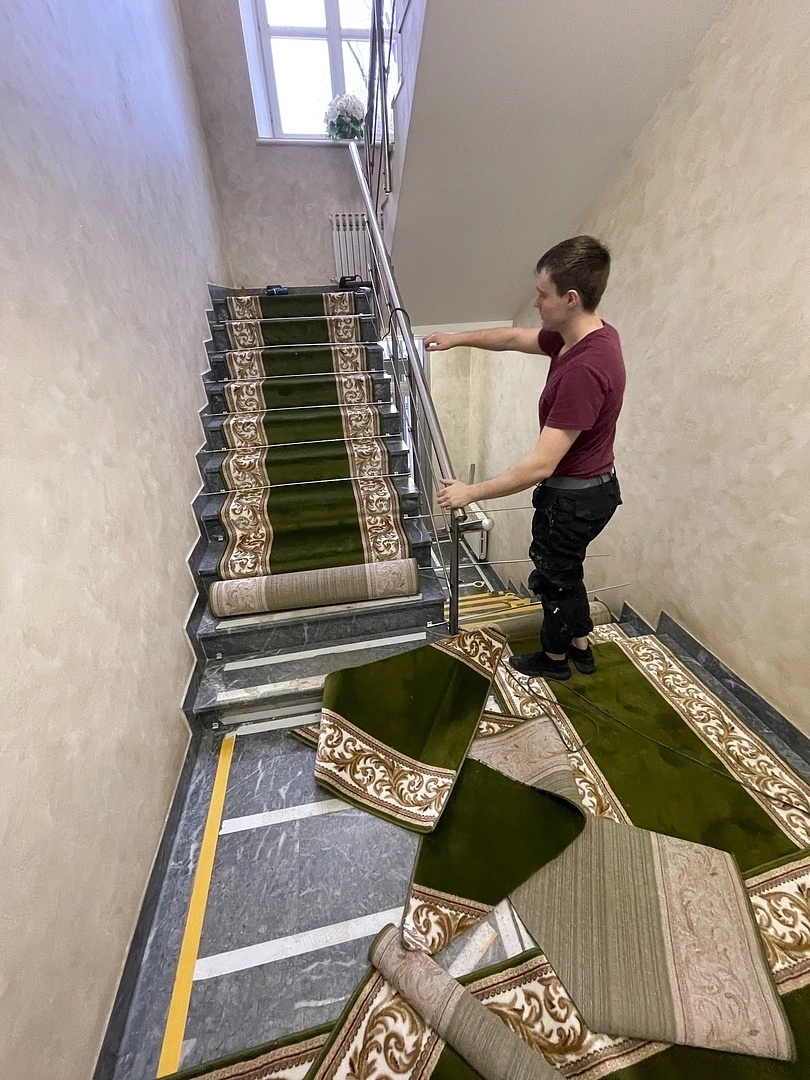 Укладка дорожки в Посольстве Королевства Саудовская Аравия 3