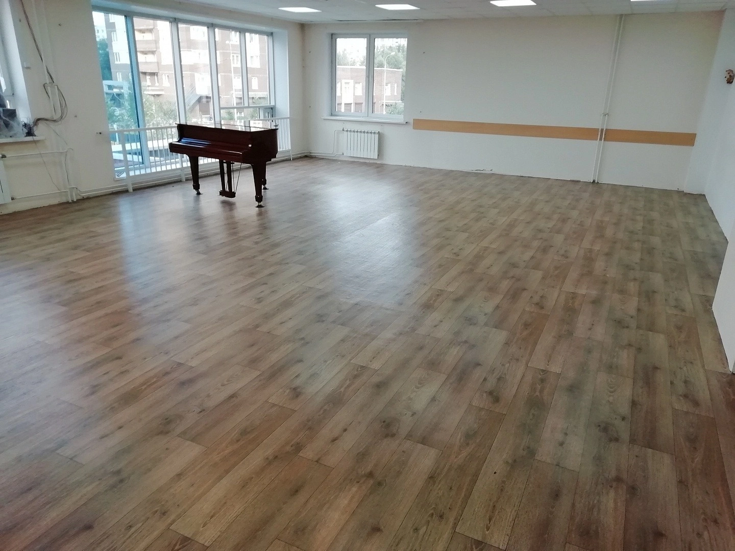 Укладка линолеума в 	МБДОУ   № 66  4