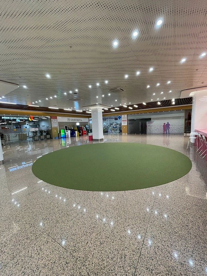 Укладка ковровой плитки в ТЦ Щелковский 22