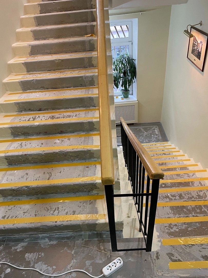 Укладка дорожки в Музее истории медицины МГМСУ имени А. И. Евдокимова 9