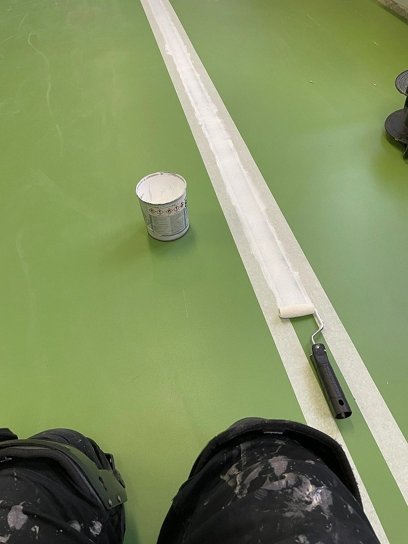 Укладка линолеума в школе №2087 2