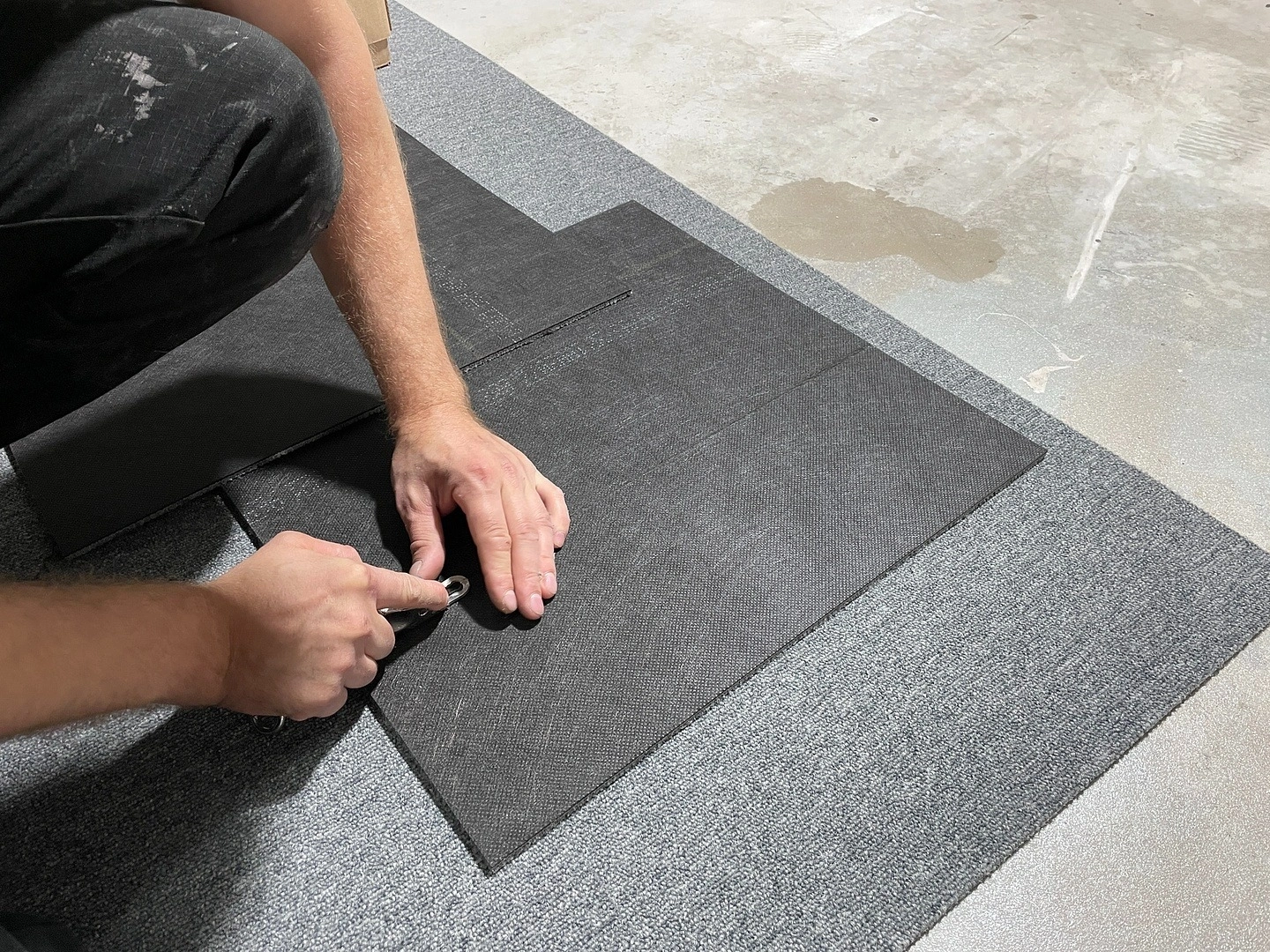 Укладка ковровой плитки в архитектурном бюро 11