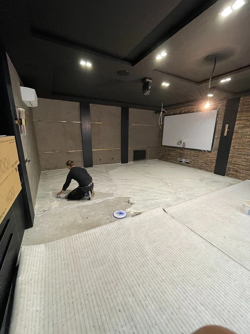 Укладка ковровой плитки в архитектурном бюро 22