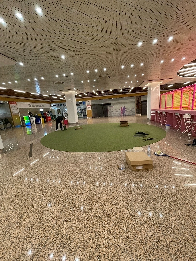 Укладка ковровой плитки в ТЦ Щелковский 20