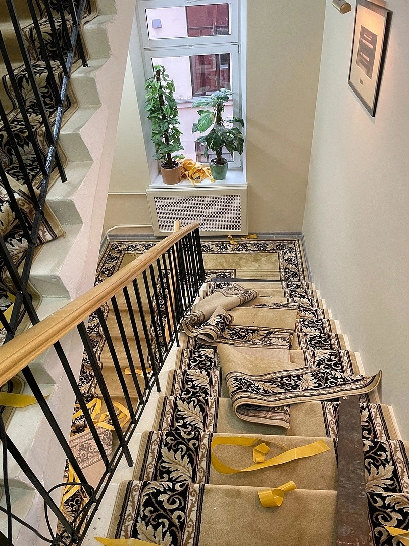 Укладка дорожки в Музее истории медицины МГМСУ имени А. И. Евдокимова 10