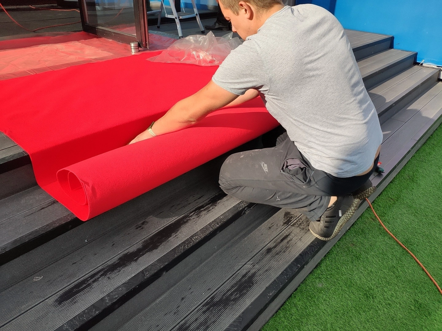 Укладка дорожки для Paris  Saint-Germain Academy Russia 8