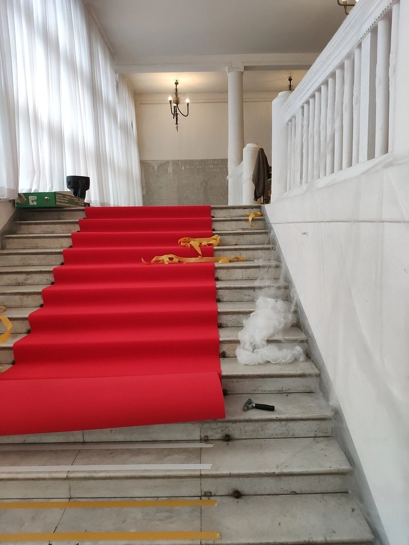 Укладка дорожки в Центральном Доме Архитектора 4