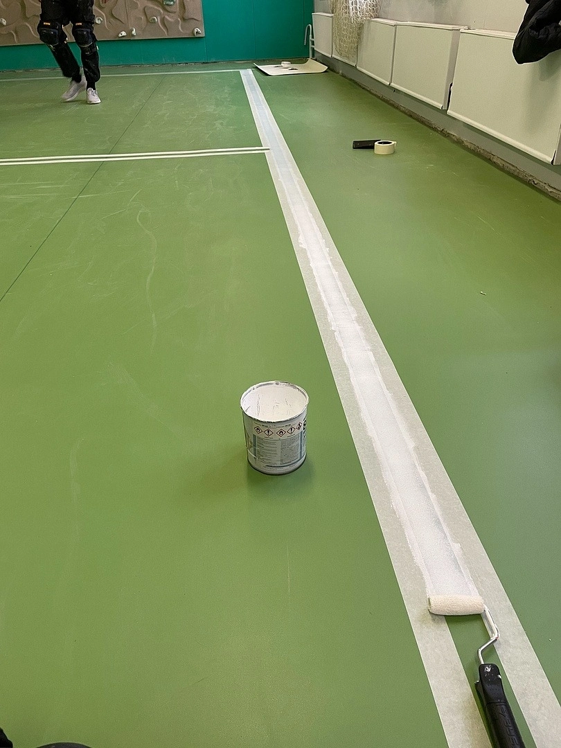 Укладка линолеума в школе №2087 3