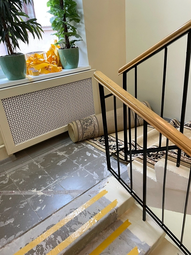 Укладка дорожки в Музее истории медицины МГМСУ имени А. И. Евдокимова 7