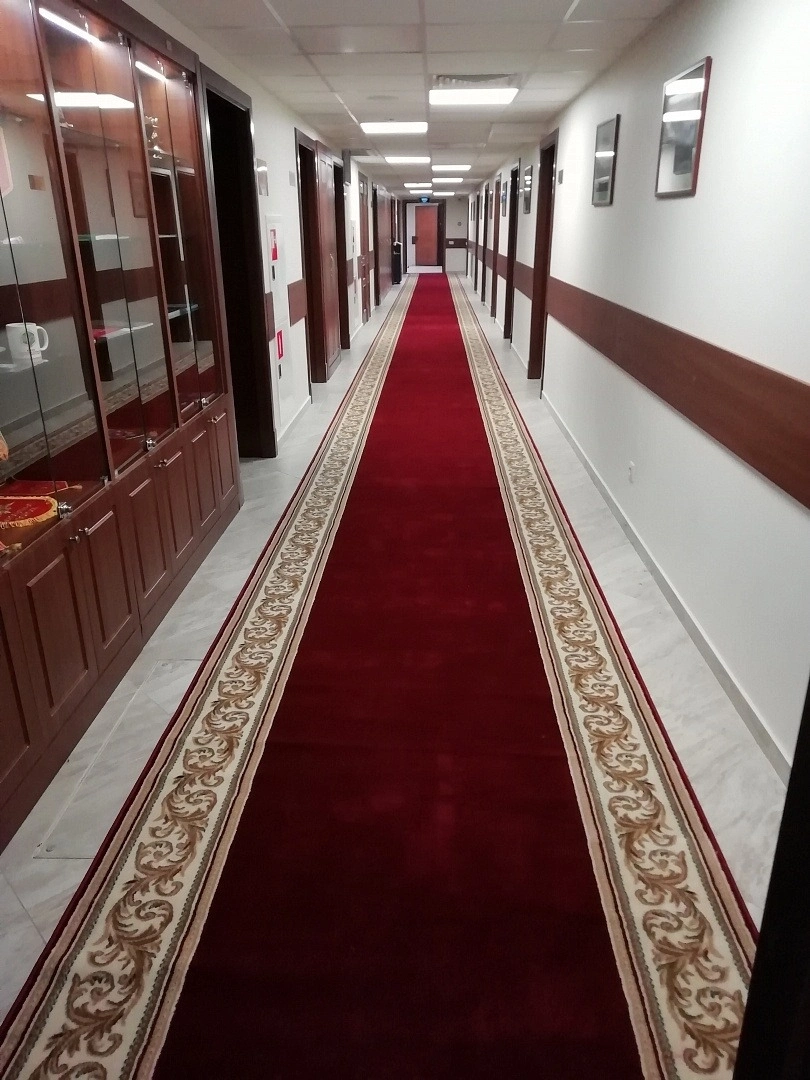 Укладка дорожки в штабе ОДКБ