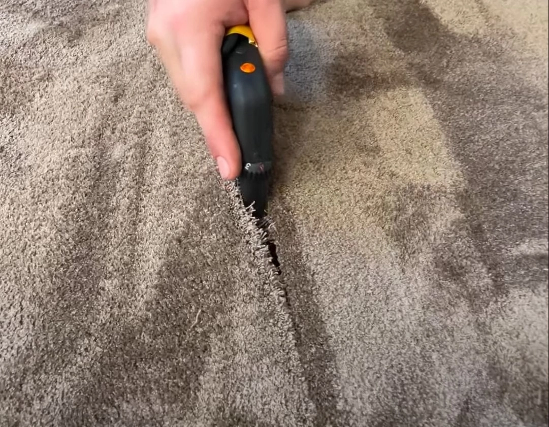 Сварка швов ковролина