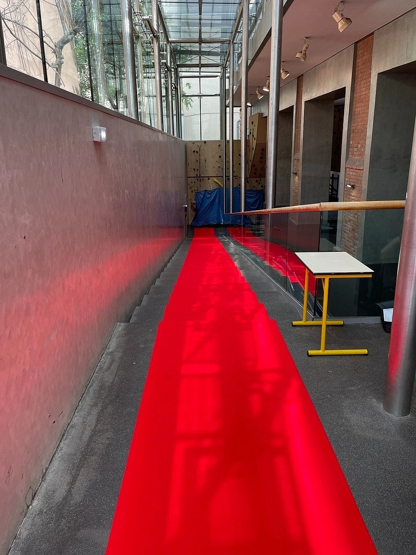 Укладка дорожки в  лицее имени Александра Дюма 4