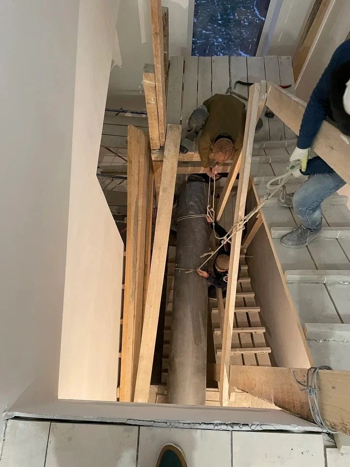 Укладка ковролина  в коттедже в Зеленограде 11