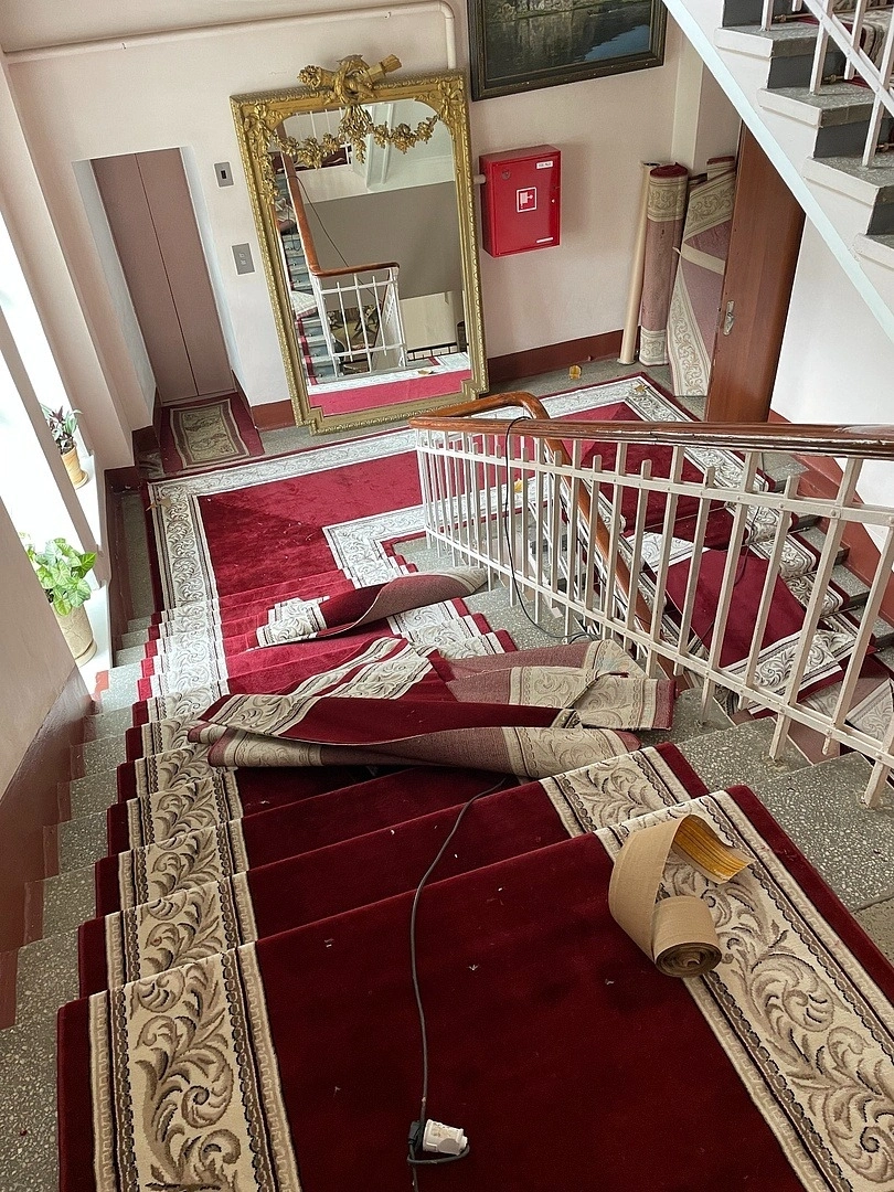 Укладка дорожки для Академического ансамбля 6