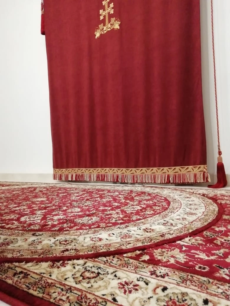 Укладка  дорожки в Храме  князя Александра Невского 8