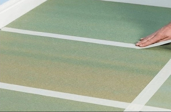 Укладка линолеума на подложку