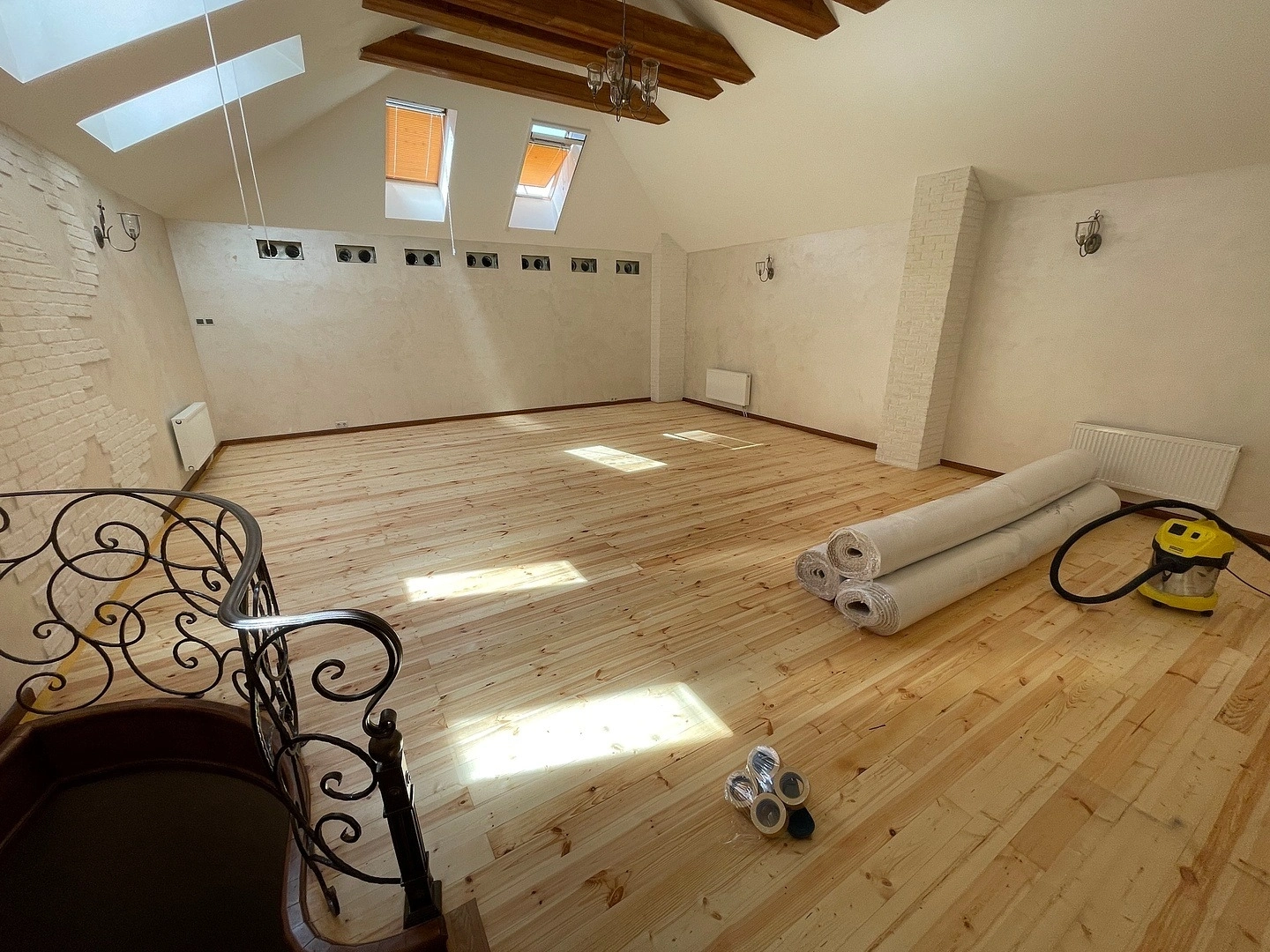 Укладка ковролина в КП 