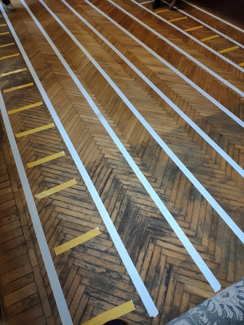 Укладка ковра и ковролина в Российской Государственной библиотеке 3