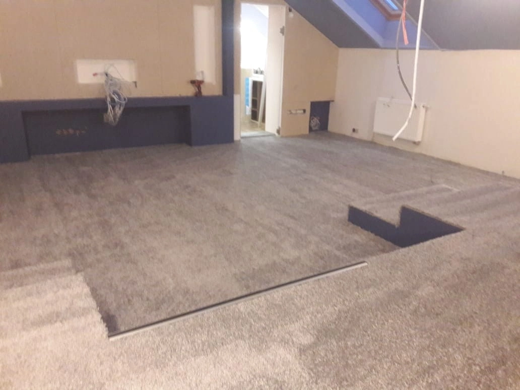 Укладка ковролина  в КП Гринфилд 3