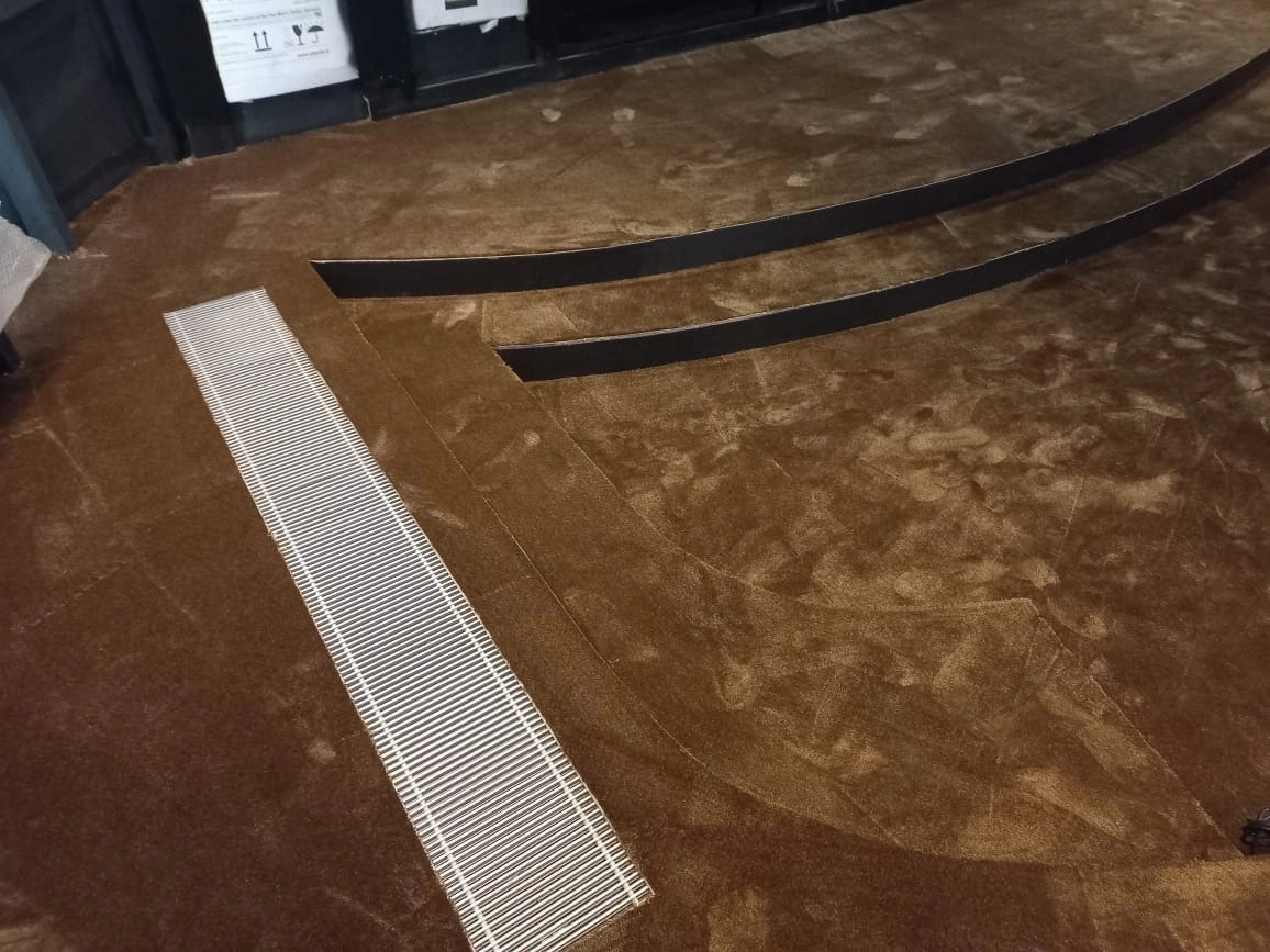 Укладка ковролина в КП Большое Сареево 4