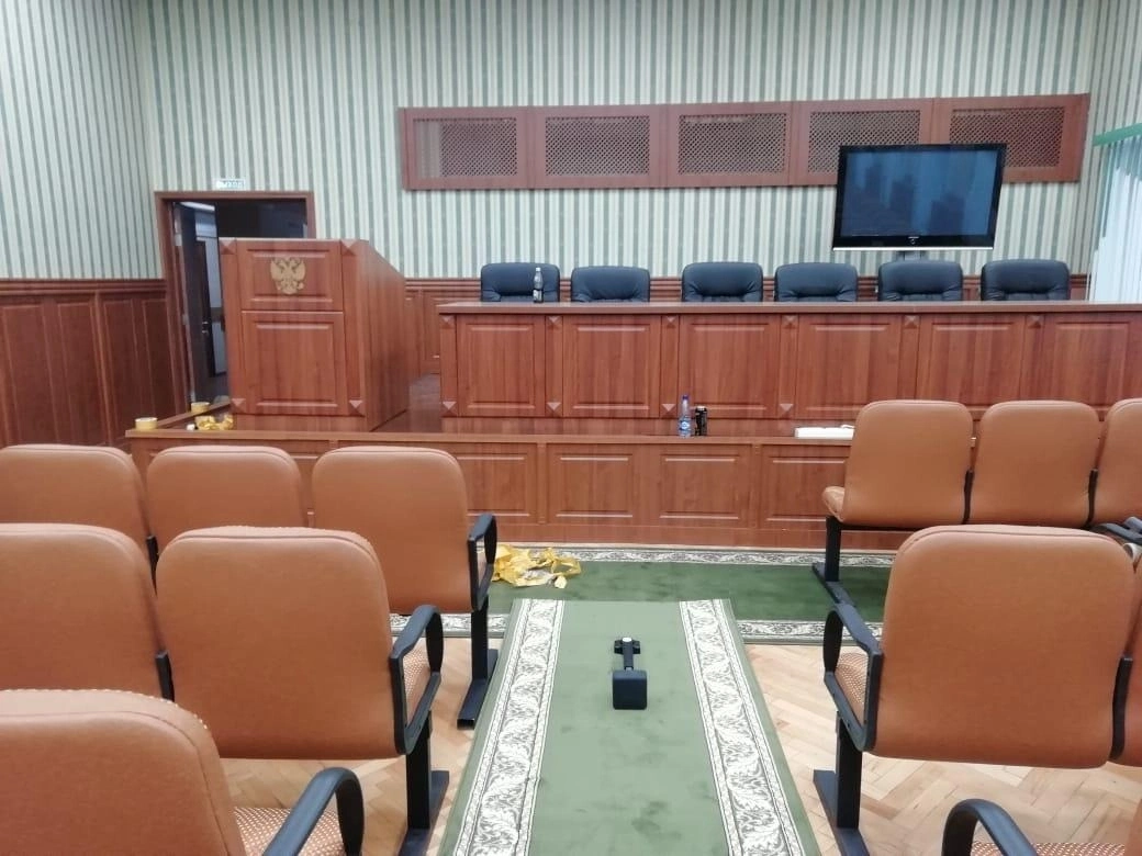 Укладка дорожки в следственном управлении РФ 12