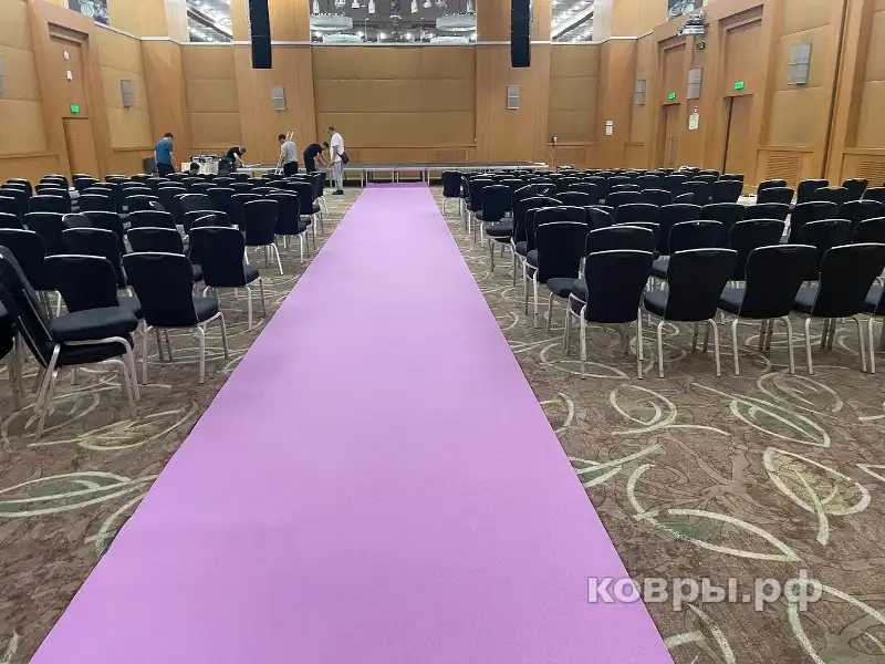 Укладка дорожки в отеле  Холидей Инн