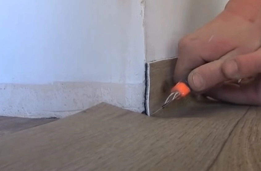 Укладка линолеум на ДВП