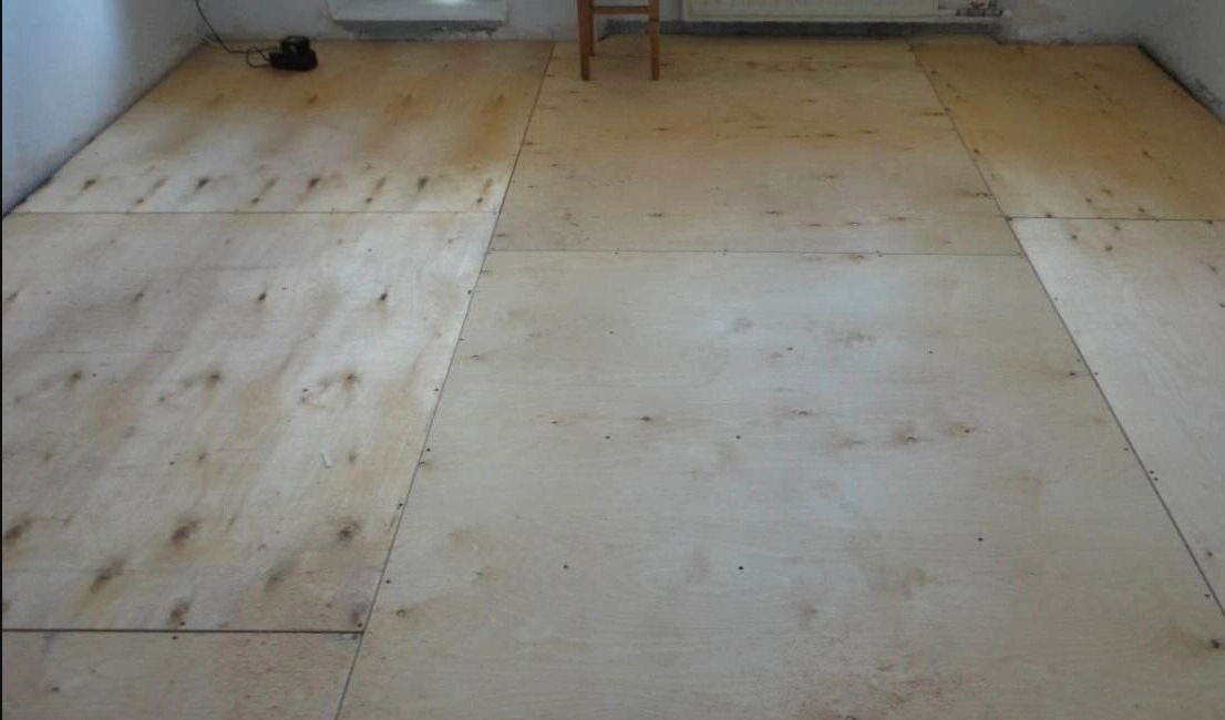 Укладка линолеума на фанеру