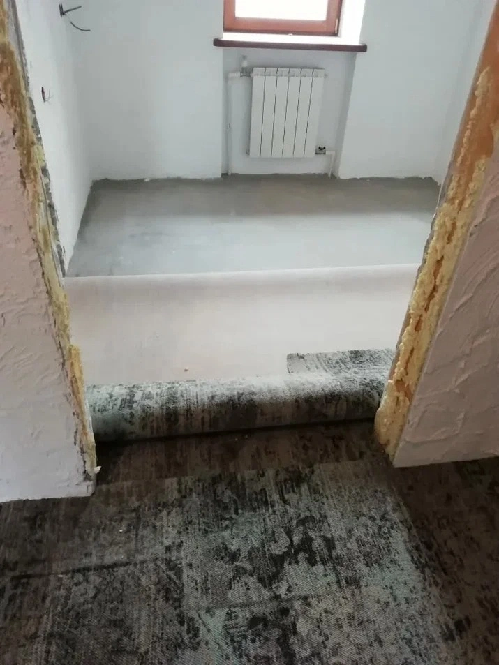 Укладка ковролина в новостройке 5