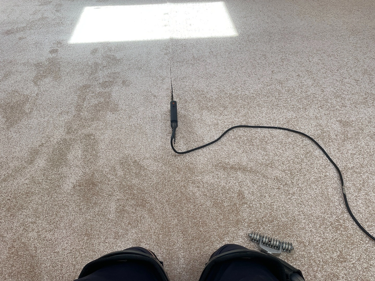 Укладка ковролина в КП 