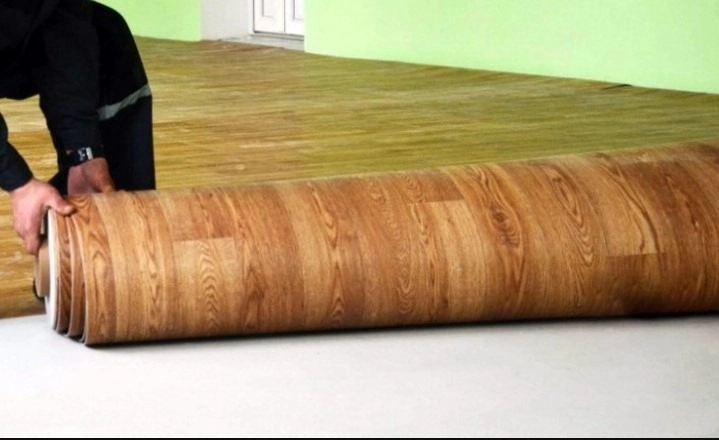 Укладка полукоммерческого линолеума