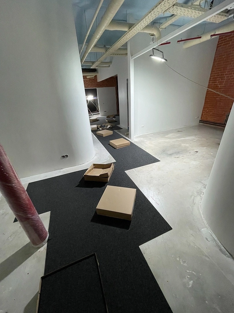 Укладка ковровой плитки в архитектурном бюро 15