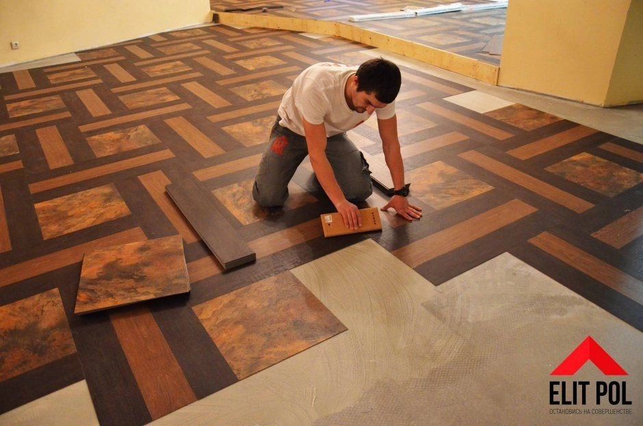 Укладка виниловой плитки
