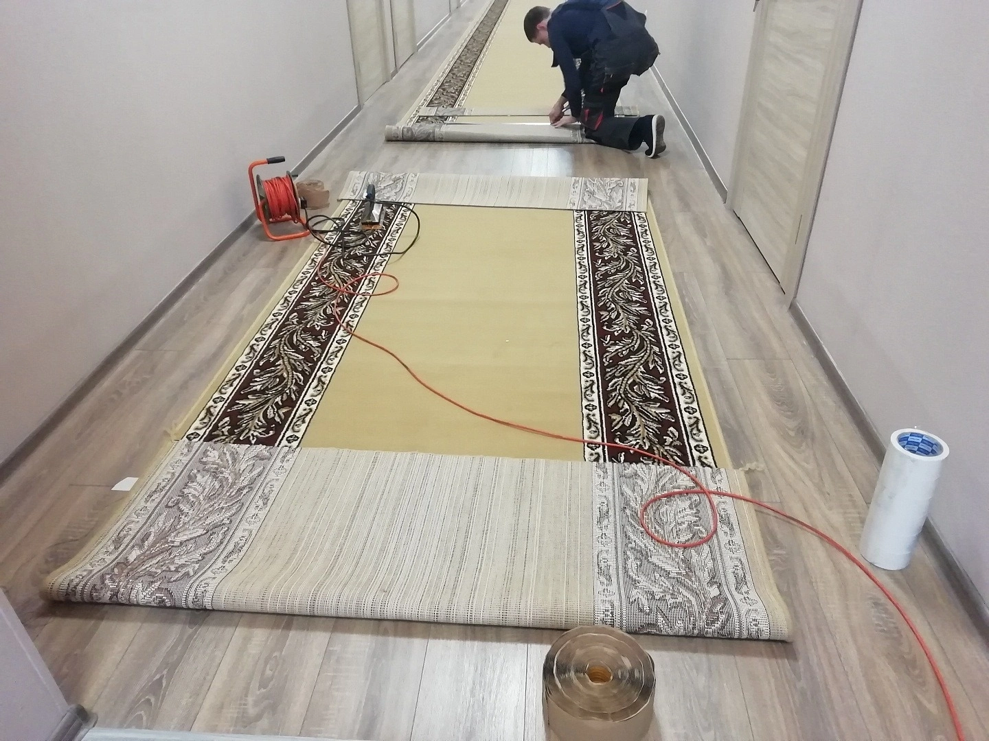 Укладка дорожки в ФКУ Дирекция космодрома Восточный 2