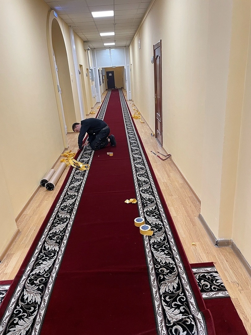 Укладка дорожки в исследовательском институте 3