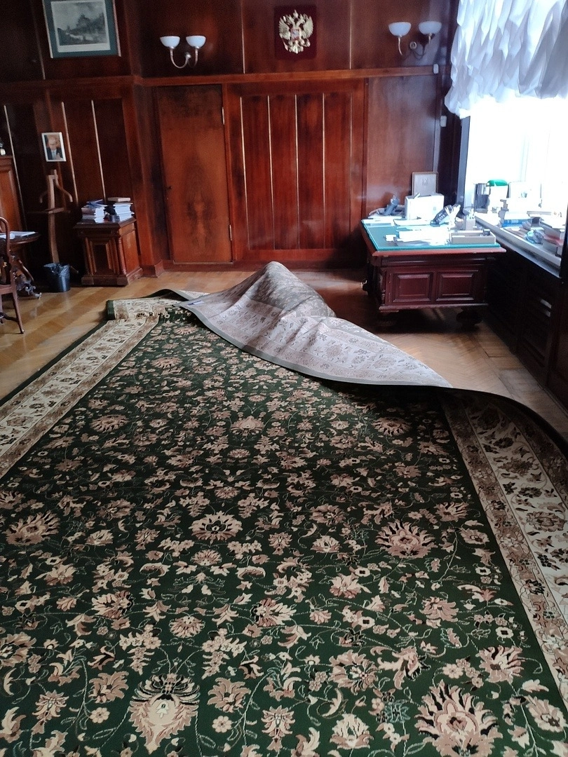 Укладка ковра и ковролина в Российской Государственной библиотеке 6