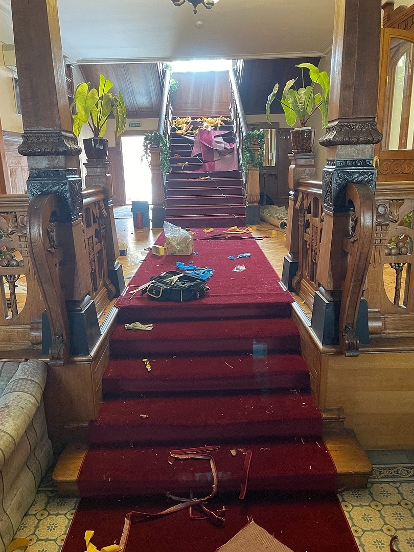 Укладка дорожки в Посольстве Танзании 2