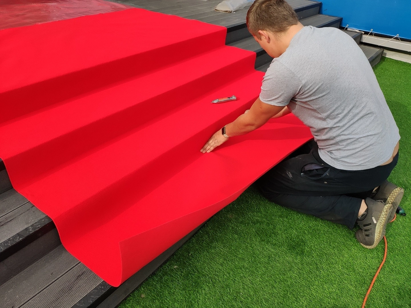 Укладка дорожки для Paris  Saint-Germain Academy Russia 9