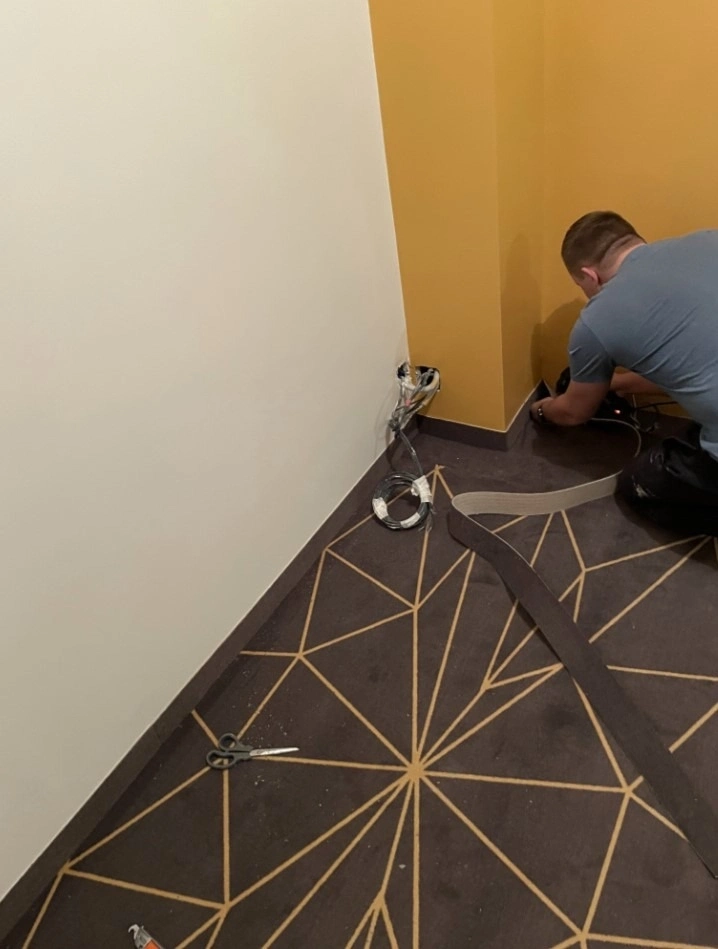 Укладка ковролина в ЖК Золотые ворота 2