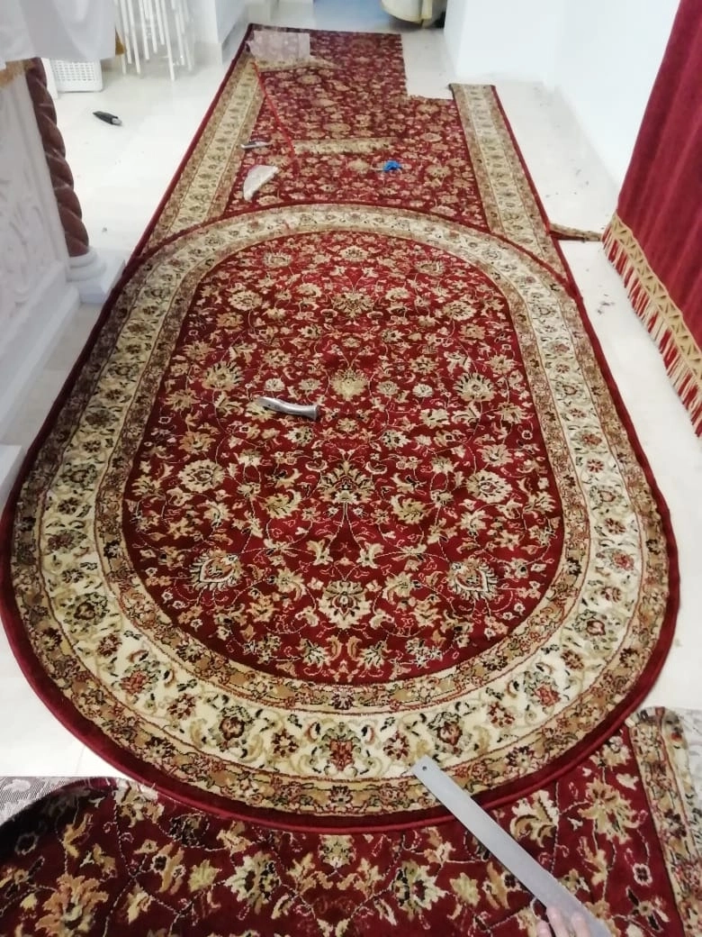 Укладка  дорожки в Храме  князя Александра Невского 10