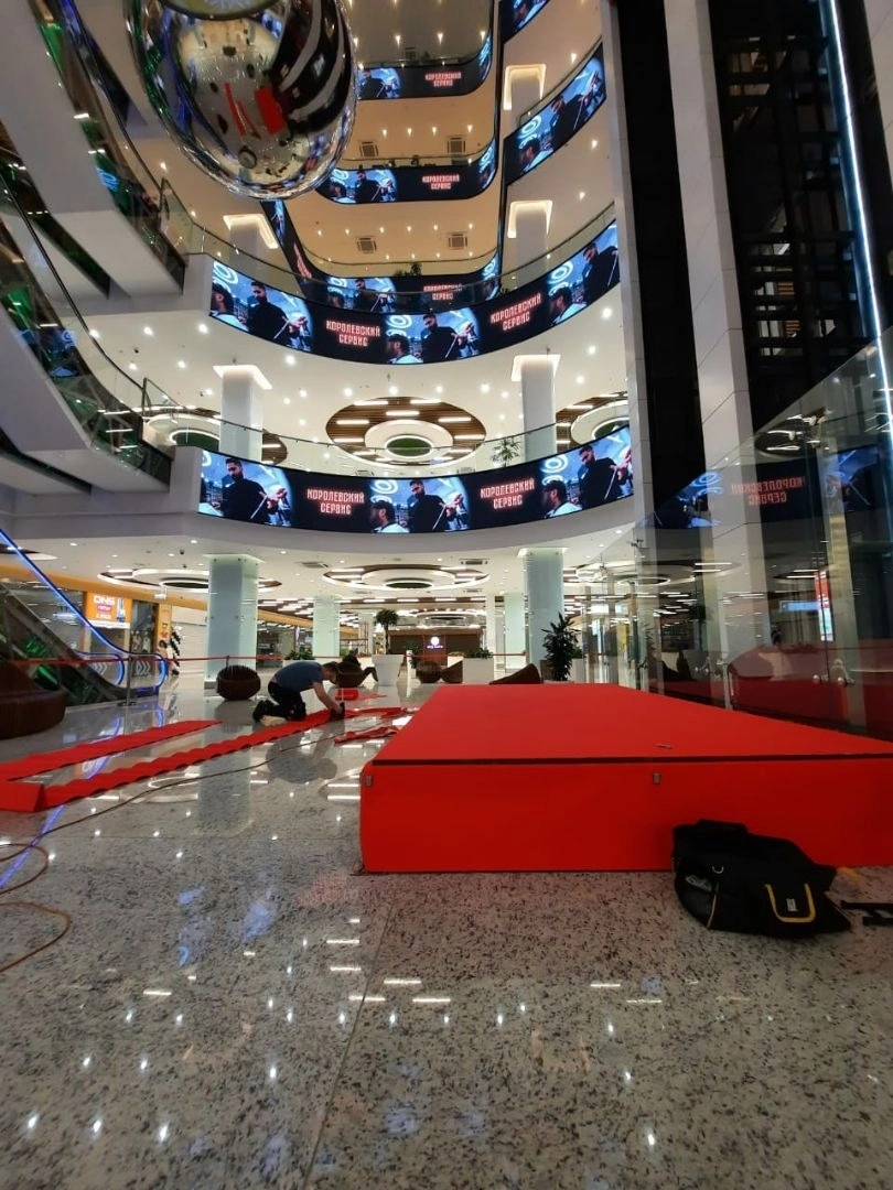 Укладка ковролина в ТЦ Щелковский 5