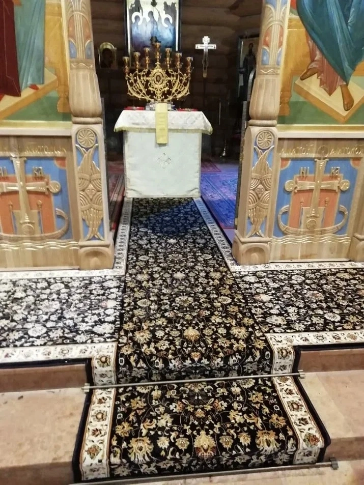 Укладка дорожки в Церкви Феодора Студита 3